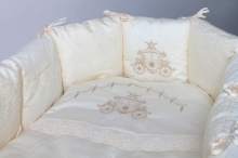 Комплект для круглой (овальной) кроватки Lappetti "Инфанты" арт.6046