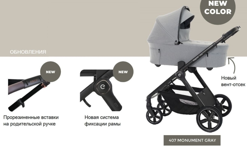 Коляска 2 в 1 Espiro Only 2025 фото 4