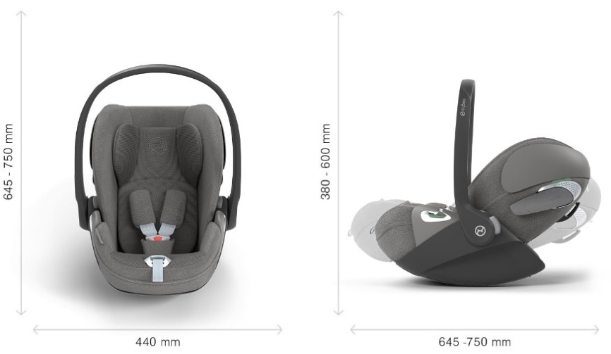 Автокресло Cybex Cloud T i-Size (0-13 кг), Sepia Black (Черный) фото 8