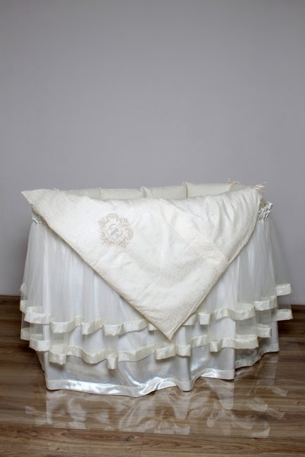 Комплект для круглой (овальной) кроватки Lappetti "Инфанты" арт.6045 фото 3