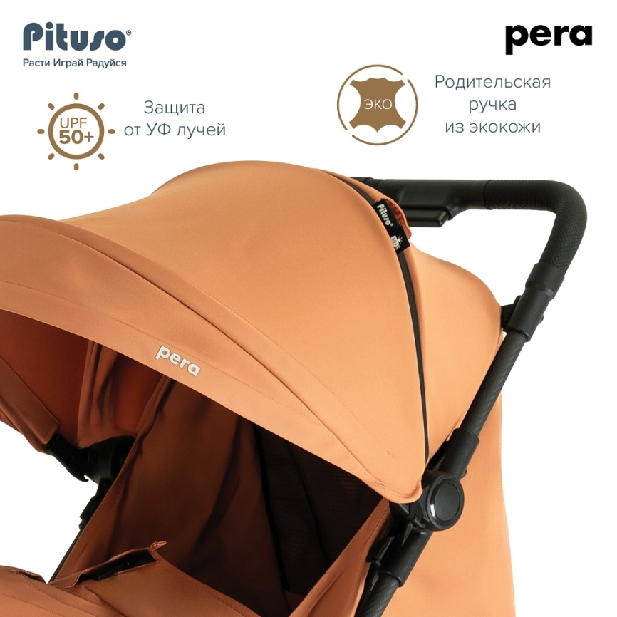 Коляска прогулочная Pituso Pera Carbon 2024 фото 13