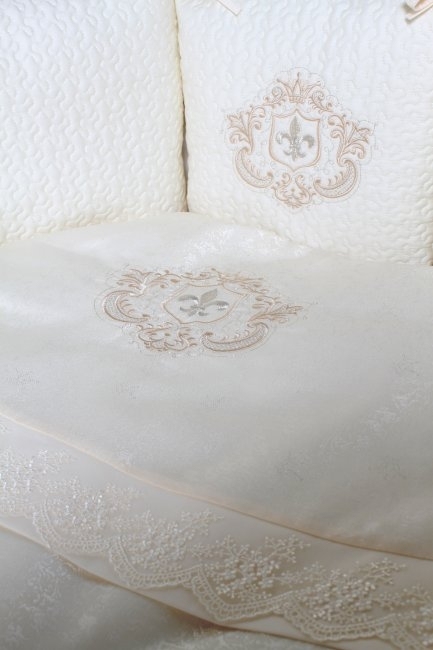 Комплект для круглой (овальной) кроватки Lappetti "Инфанты" арт.6045 фото 4